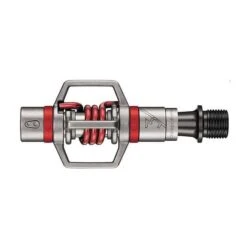 Pedali Crankbrothers Egg Beater 3 Argentato Rosso