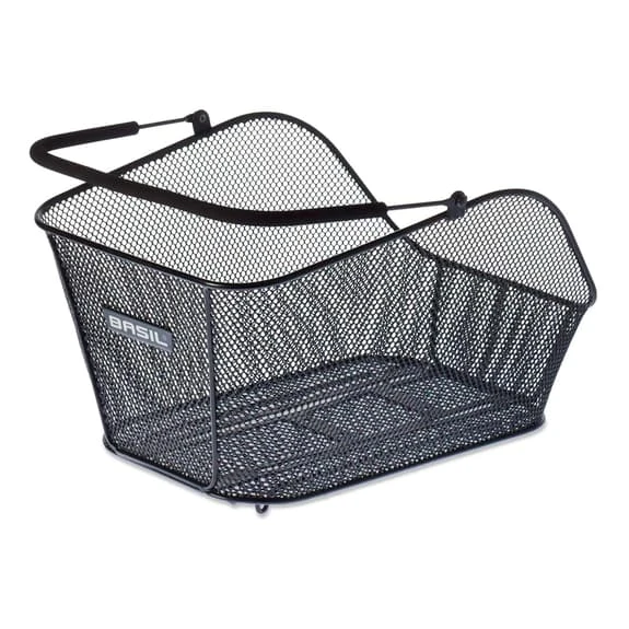 Cestino Posteriore Basil Icon M Metallico 1 Cestino Posteriore Basil Icon M Metallico