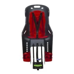 Seggiolino Posteriore Urban Iki Flamingo Per Montaggio Su Telaio Grigio Rosso