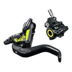 Freno A Disco Magura MT8 SL Carbon Idrico FlatMount Leva 1 Dito Nero Giallo