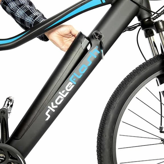 Bicicletta Elettrica Skateflash Duster Nero Blu 6 Bicicletta Elettrica Skateflash Duster Nero Blu - immagine 6