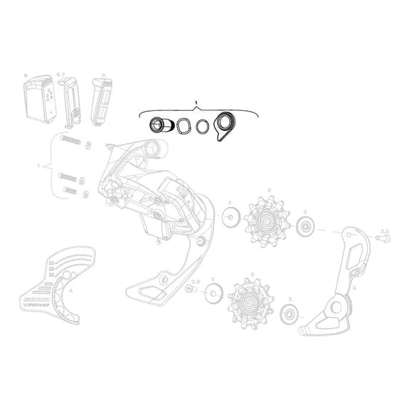 Viti Per Cambio SRAM Red ETap AXS 1 Viti Per Cambio SRAM Red ETap AXS