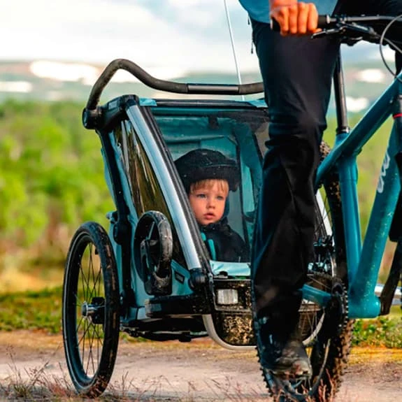 Rimorchio Thule Chariot Cross 2 Azzurro 2 Rimorchio Thule Chariot Cross 2 Azzurro - immagine 2