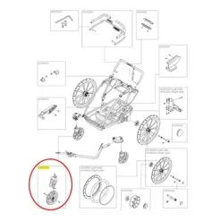 Ruota Girevole Thule Carrello Sport Cross Lite 8'