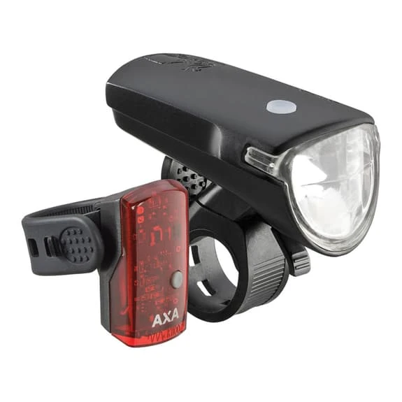 Set Di Luci AXA Greenline LED 40 USB Nero Rosso 1 Set Di Luci AXA Greenline LED 40 USB Nero Rosso